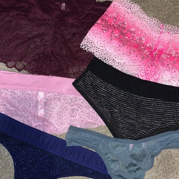 VS PINK Panties Bundle - Shortie, Cheeky, Thong - Picture 2 of 5